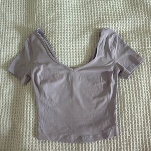 lululemon athletica Lavender Align Short Sleeve Top